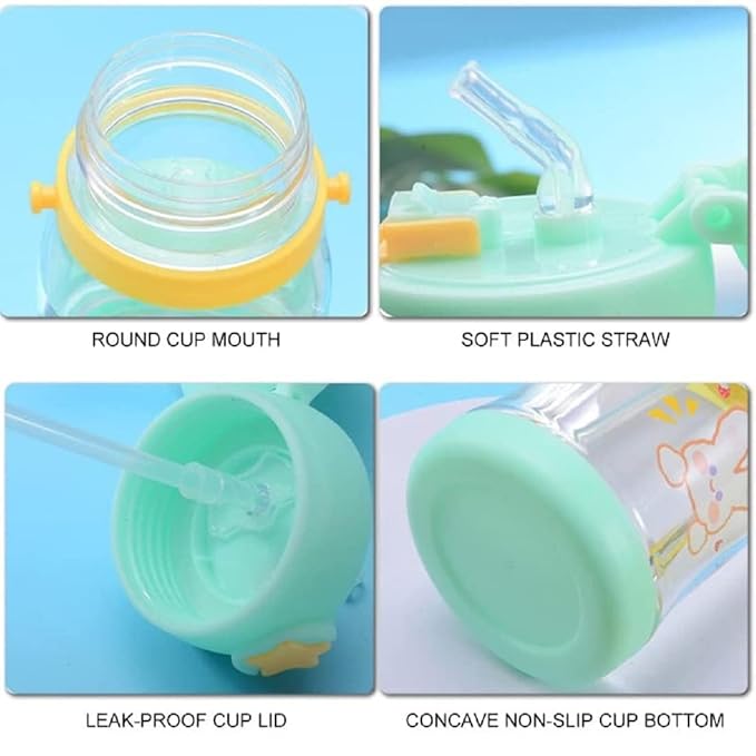 Sipper Water Bottle With Cartoon Designs for Kids and Toddlers, (BPA Free) - Image 6